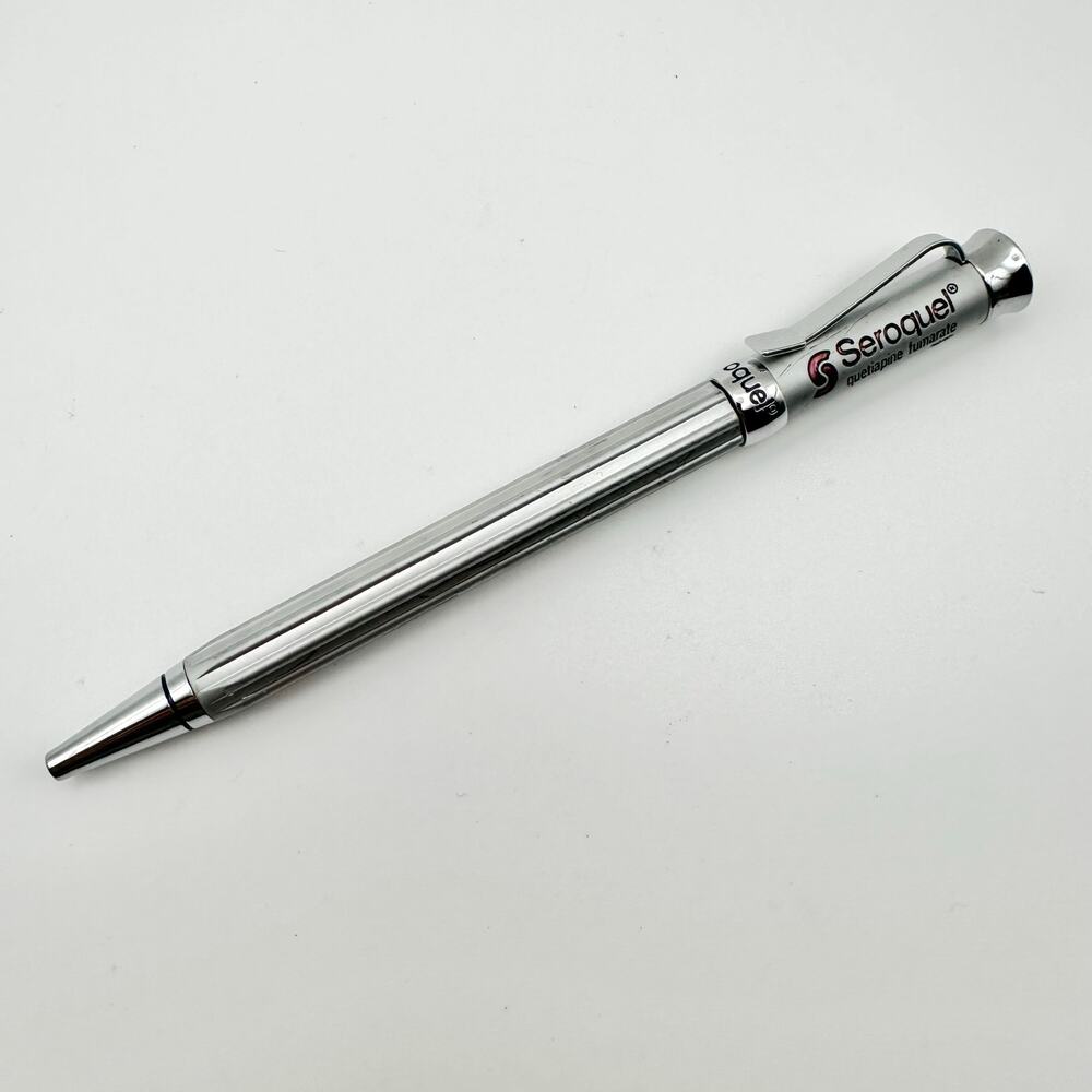 Seroquel Twist PEN Drug Rep Pharmaceutical Promo Medical Advertising Heavy Metal